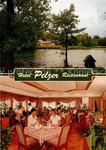 AK / Ansichtskarte  Reudnitz_Leipzig Hotel Restaurant Pelzer Partie am See Reudnitz_Leipzig