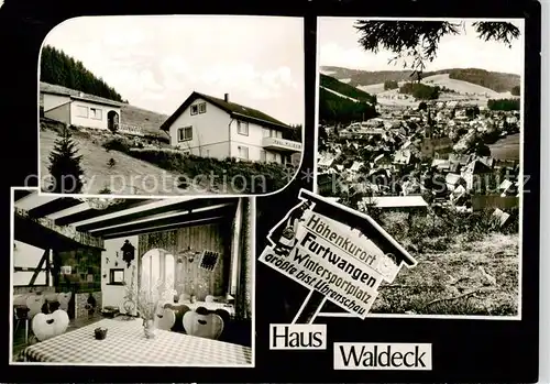 AK / Ansichtskarte  Furtwangen Gaestehaus Pension Haus Waldecke Panorama Kurort Furtwangen