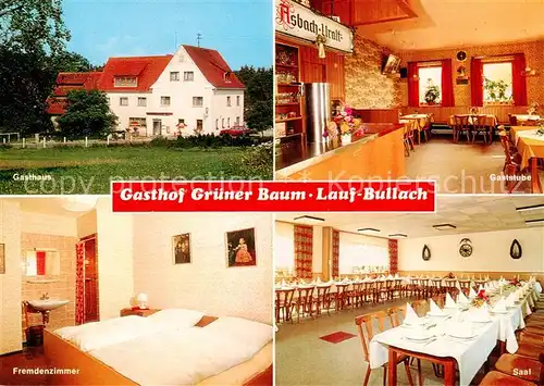 AK / Ansichtskarte  Bullach Gasthof Gruener Baum Gaststube Fremdenzimmer Saal Bullach