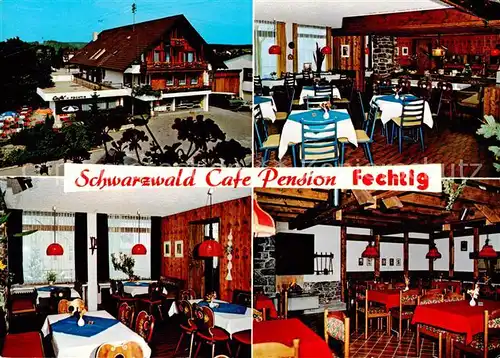 AK / Ansichtskarte 73863374 Birkendorf Schwarzwald Café Pension Fechtig Gaststube Birkendorf