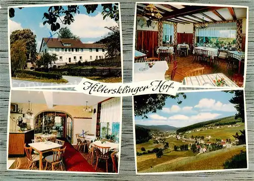 AK / Ansichtskarte 73863416 Hiltersklingen Gasthaus Pension Hiltersklinger Hof Gastraeume Panorama Hiltersklingen