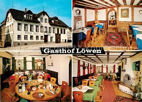 AK / Ansichtskarte  Zimmern_Rottweil Gasthof Loewen Gastraeume Zimmern Rottweil