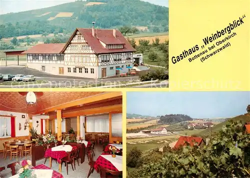 AK / Ansichtskarte  Bottenau Gasthaus Weinbergblick Gaststube Panorama Bottenau