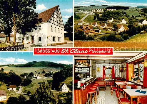 AK / Ansichtskarte  St_Claas Gasthof Pension Wuellner Gaststube Panorama 