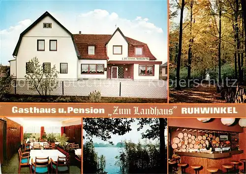 AK / Ansichtskarte  Ruhwinkel Gasthaus Pension Zum Landhaus Gaststube Ber Panorama Ruhwinkel