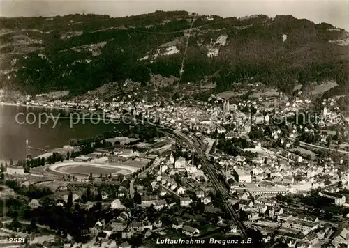 AK / Ansichtskarte  Bregenz_Vorarlberg_Bodensee Fliegeraufnahme 