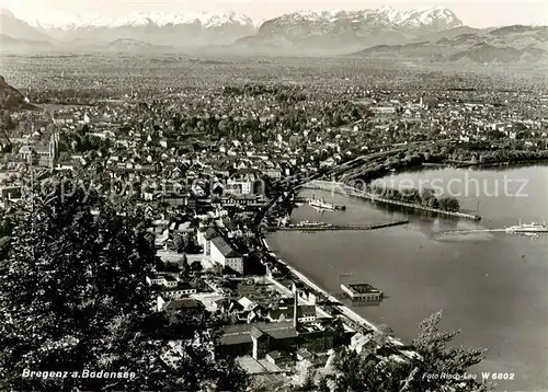 AK / Ansichtskarte  Bregenz_Vorarlberg_Bodensee Fliegeraufnahme 