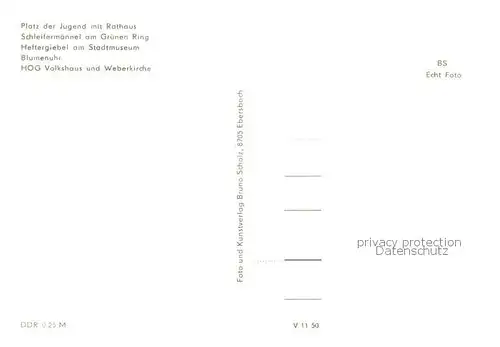 AK / Ansichtskarte  Zittau Platz der Jugend mit Rathaus Schleifermaennel am Gruenen Ring Heftergiebel am Stadtmuseum Blumenuhr HOG Volkshaus und Weberkirche Zittau