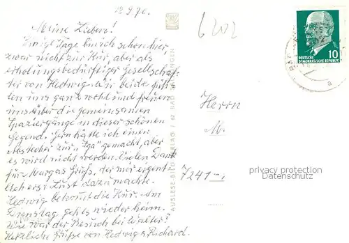 AK / Ansichtskarte  Bad_Liebenstein Heinrich Mann Sanatorium Kurhaus Postamt Therapiegebaeude Bad_Liebenstein