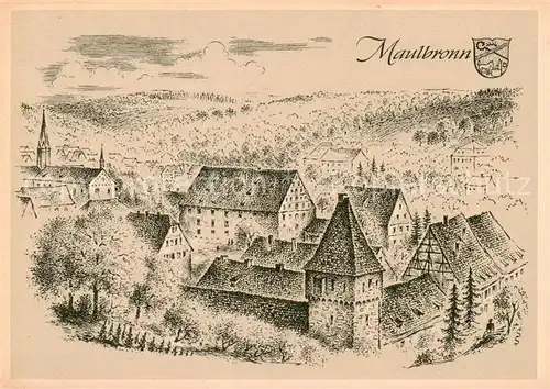 AK / Ansichtskarte  Maulbronn Altes Staedtebild Maulbronn