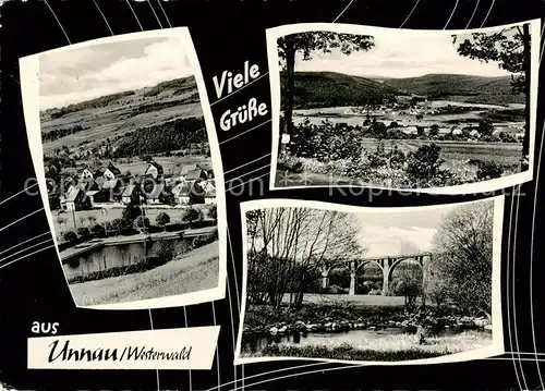 AK / Ansichtskarte  Unnau_Westerwald Panorama Bruecke Unnau_Westerwald