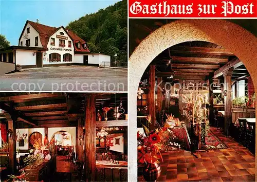 AK / Ansichtskarte  Goerwihl Gasthaus Pension zur Post Gastraeume Goerwihl