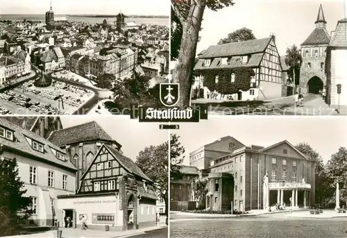 AK / Ansichtskarte  Stralsund Kuefertor und Jugendherberge Museum Theater der Werftstadt 