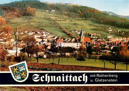 AK / Ansichtskarte  Schnaittach Panorama mit Rothenberg und Glatzenstein Schnaittach