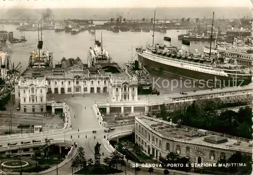 AK / Ansichtskarte 73863689 Genova_Genua_Liguria_IT Porto e Stazione Marittima 