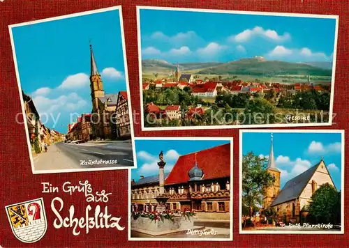 AK / Ansichtskarte 73863698 Schesslitz Hauptstrasse Panorama Dillighaus Kath Pfarrkirche Schesslitz