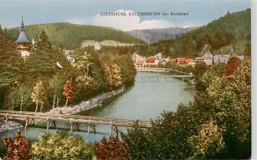 AK / Ansichtskarte  Giesshuebl-Sauerbrunn_CZ Panorama Blick ueber die Eger 