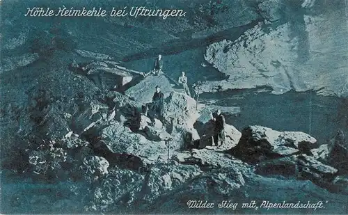 AK / Ansichtskarte 73863756 Uftrungen_Suedharz Hoehle Heimkehle Wilder Stieg mit Alpenlandschaft 