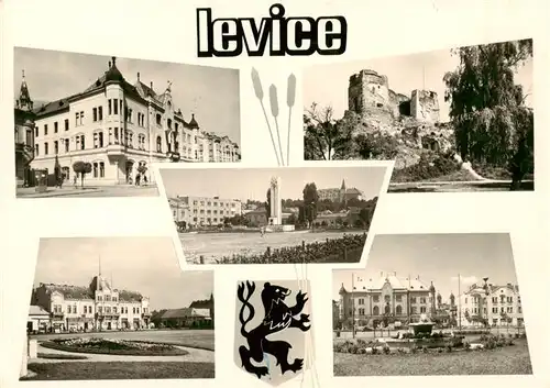 AK / Ansichtskarte  Levice_Lewenz_SK Teilansichten Gebaeude Denkmal Burgruine 