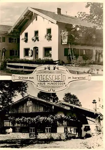 AK / Ansichtskarte  Wegscheid_Niederbayern Gaestehaus Pension Haus Hundegger Wegscheid Niederbayern