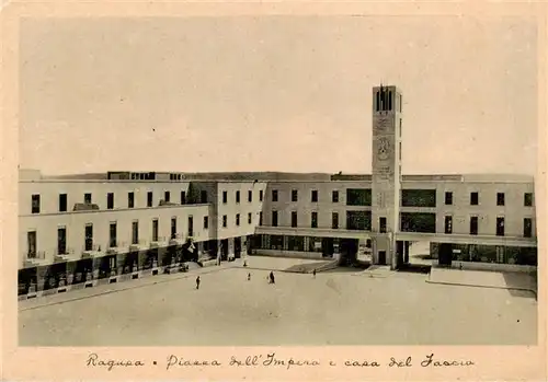 AK / Ansichtskarte  Ragusa_Sicilia_IT Piazza dell Impero e casa del fascio 