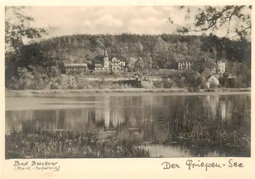 AK / Ansichtskarte  Bad_Buckow_Maerkische_Schweiz Partie am Griepensee Bad_Buckow