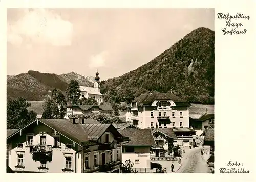 AK / Ansichtskarte  Ruhpolding Ortsansicht mit Kirche Ruhpolding