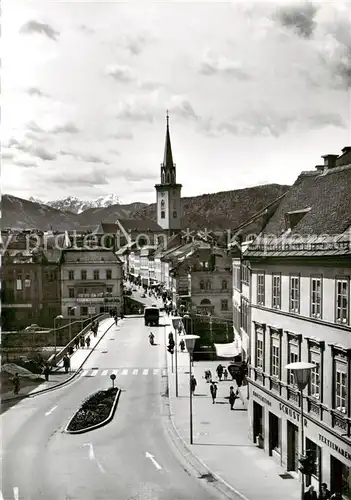 AK / Ansichtskarte  Villach_Kaernten_AT Neue Draubruecke mit Kirche 