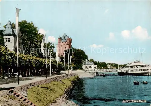 AK / Ansichtskarte  Eltville_Rhein Rheinpromenade Schloss Eltville_Rhein