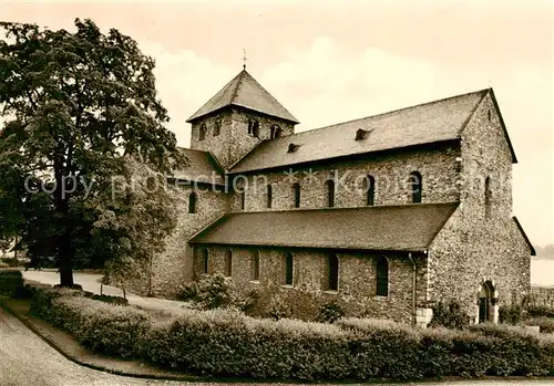 AK / Ansichtskarte  Mittelheim_Rheingau St Aegidius aelteste Kirche Deutschlands Mittelheim Rheingau