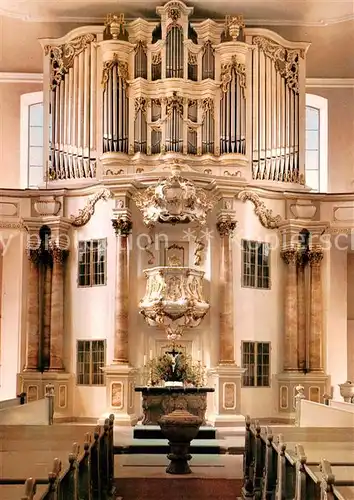 AK / Ansichtskarte  Gersfeld_Rhoen Ev luth Kirche Inneres Gersfeld Rhoen