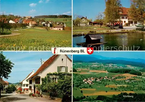 AK / Ansichtskarte  Ruenenberg_BL Panorama Ortspartie Gasthaus Kilchberg 