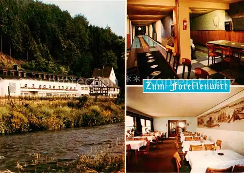 AK / Ansichtskarte  Overath Hotel Restaurant Zum Forellenwirt Kegelbahn Gastraum Overath