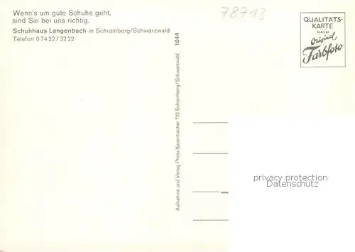 AK / Ansichtskarte  Schramberg Schuhaus Langenbach Schloss Kirche Ruine Schramberg