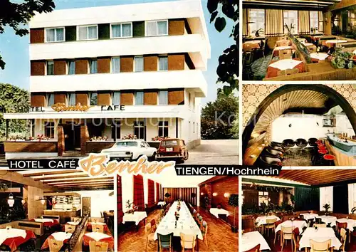 AK / Ansichtskarte  Tiengen_Waldshut Hotel Cafe Bercher Gastraeume Bar Tiengen Waldshut