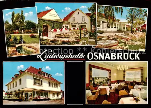 AK / Ansichtskarte 73864047 Osnabrueck Ludwigshalle Park Gartenterrasse Gaststube Osnabrueck