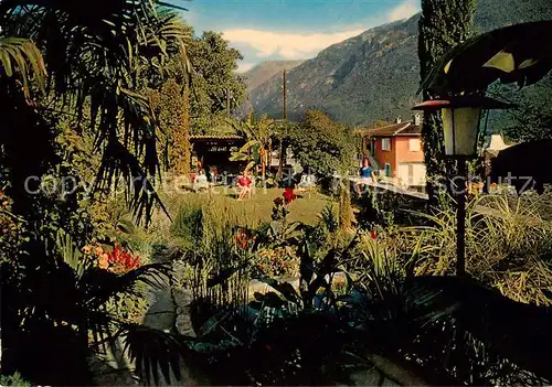 AK / Ansichtskarte  Losone_TI Garten der Pension Restaurante San Giorgio 