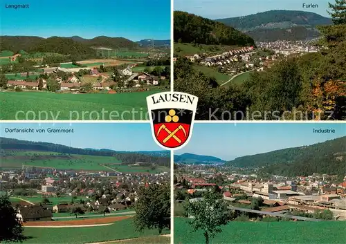 AK / Ansichtskarte  Lausen Langmatt  Dorfansicht von Grammont Furlen Industrie Lausen