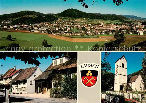 AK / Ansichtskarte  Lausen Panorama Ortspartie Kirche Lausen