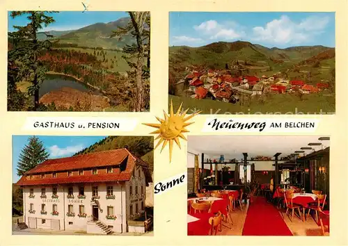 AK / Ansichtskarte 73864163 Neuenweg Gasthaus Pension Sonne Gaststube Panorama Neuenweg