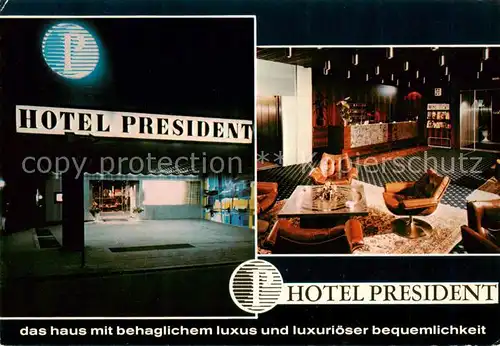 AK / Ansichtskarte 73864166 Kaiserslautern Hotel President Gastraum Kaiserslautern