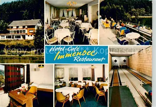 AK / Ansichtskarte 73864173 Ronshausen Hotel Cafe Immensee Restaurant Terrasse Kegelbahn Ronshausen
