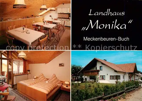 AK / Ansichtskarte 73864177 Meckenbeuren Landhaus Monika Gaststube Zimmer Meckenbeuren