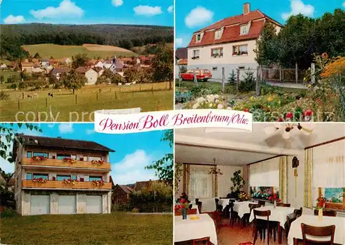 AK / Ansichtskarte  Breitenbrunn_Odenwald Pension Boll Gaststube Panorama Breitenbrunn Odenwald