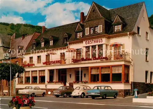 AK / Ansichtskarte  Alken_Mosel Gasthaus Metzgerei Zum roten Ochsen 