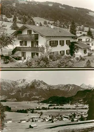 AK / Ansichtskarte  Sonderdorf Haus Bergblick Gaestehaus Pension Panorama Allgaeuer Alpen Sonderdorf