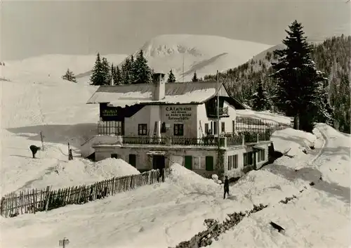 AK / Ansichtskarte  Avelengo-Falzeben_Hafling_IT Rifugio Parete Rossa Rotwandhuette mit Mittager Winterpanorama 