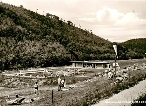 AK / Ansichtskarte  Bad_Ems Schwimmbad Arzbach Freibad Bad_Ems