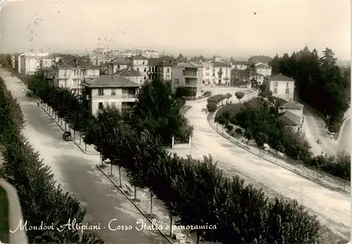 AK / Ansichtskarte  Mondovi_Altipiani_IT Corso Italia e panoramica 