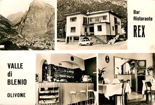 AK / Ansichtskarte  Olivone_TI Bar e Ristorante Rex Panorama Valle di Blenio 